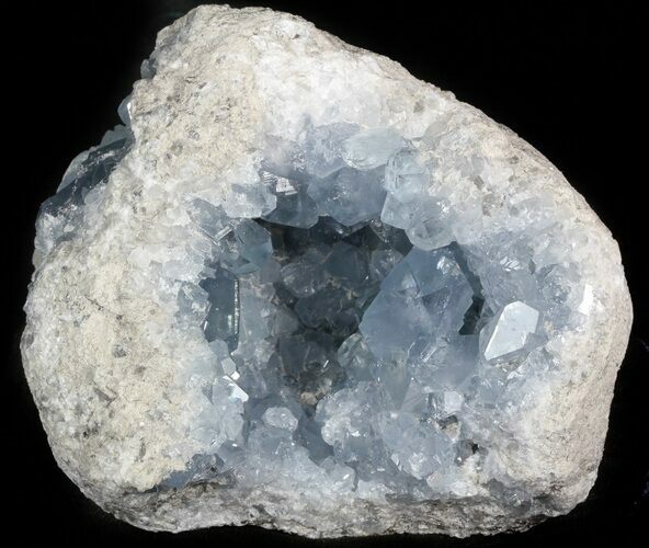 Celestine (Celestite) Crystal Geode - Madagascar #45639
